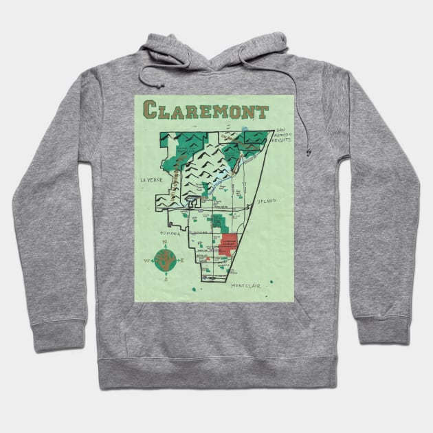 Claremont Hoodie by PendersleighAndSonsCartography